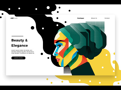 BeautyElegant - Banner& Landing Page banner beauty beauty elegant business concept creative design development elegance icon illustration landing page launch page process strategy technology vector web app website