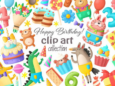 Birthday Clipart designs, themes, templates and downloadable graphic  elements on Dribbble