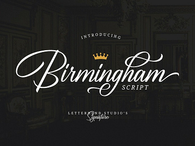 Birmingham - Signature Script blog branding chic classy design font letters lifestyle logo modern script script font signature signature script signature script font style trendy typeface web wedding