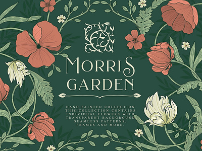 Morris Garden Collection acrylic background blogger cards collection floral floral logo flowers garden collection ink invitation logo logos modern flowers morris garden collection seamless pattern vintage wallpaper wedding wedding suite