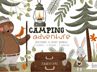 Wilderness Collection adventure adventure clipart adventure graphics art bundle camping camping illustration cards clipart design designer elements fox fox clip art illustration patterns vector wilderness wilderness clip art wilderness collection