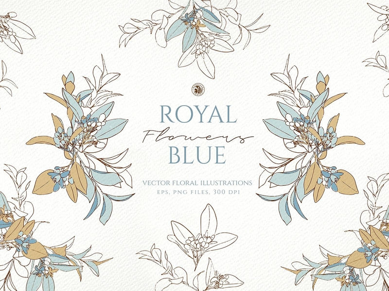 Royal Blue Flowers By Graphics Collection On Dribbble,Designer Inspired Louis Vuitton Bags