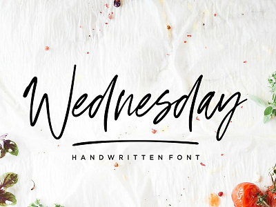 Wednesday Vibes - Handwritten Font brand branding classy font handwriting handwriting font handwritten handwritten font handwritten typeface logo modern natural quotes retro signature typeface vibes wednesday vibes