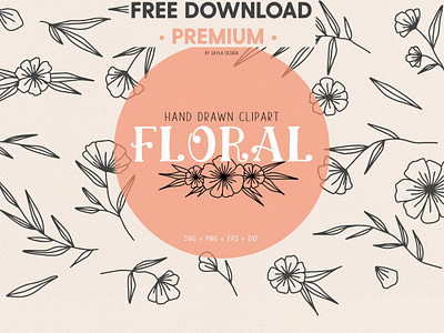 FREE Download - Floral wedding clipart illustration branches clipart design elements floral floral clipart flourishes flower free free download freebie graphic assets graphic design graphics illustration monograms mood boards project wedding wreath wreaths