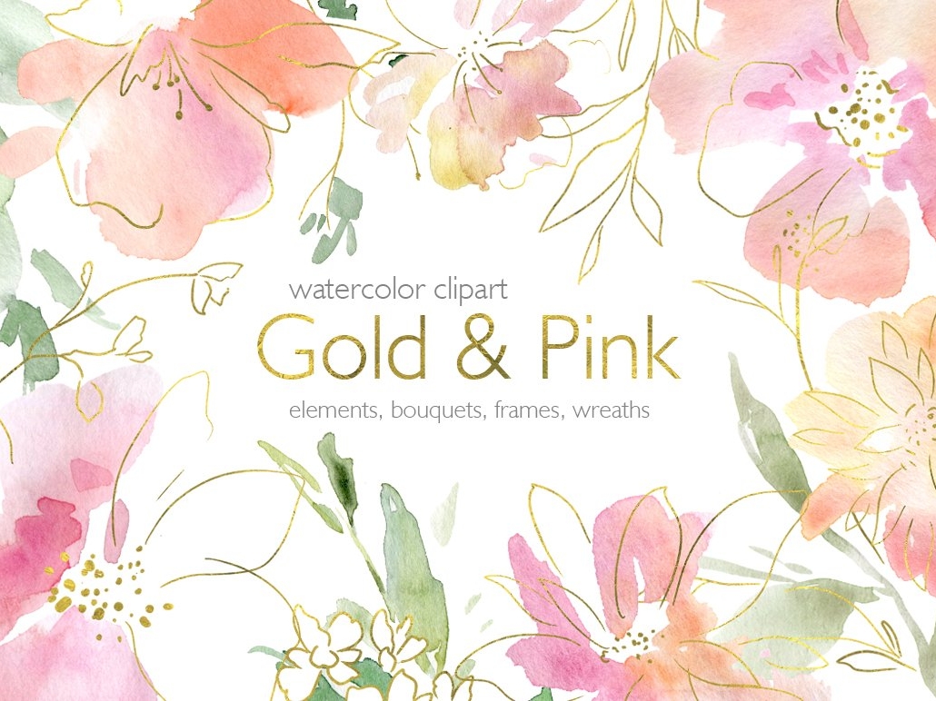 Top 80+ imagen pink and gold floral background - Thpthoanghoatham.edu.vn
