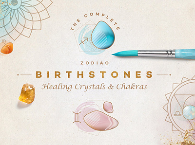 Zodiac Birthstones & Chakras astrology birthstone birthstones chakras design gem gemstone gemstones glyph sign holistic icon illustration moon moon phases sign stone zodiac zodiac sign zodiac symbols