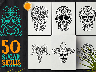 Braves Sugar Skull by Harley Creative on Dribbble