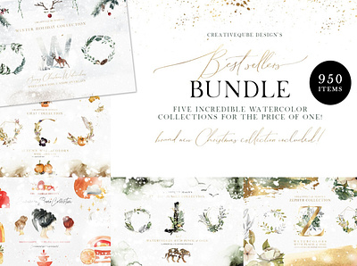 Watercolor Bundle animal autumn background clipart design fall floral graphic graphic design graphic elements graphics illustration vector watercolor watercolor bundle watercolor design watercolor elements watercolor floral watercolor graphic watercolour