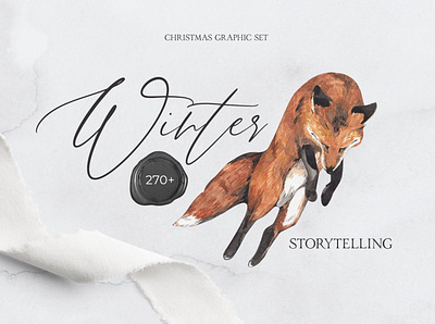 WINTER STORYTELLING Christmas set animals art background christmas christmas card christmas clipart christmas set clipart creative design design elements graphic design graphic elements graphics illustration vector watercolor winter winter storytelling woodland