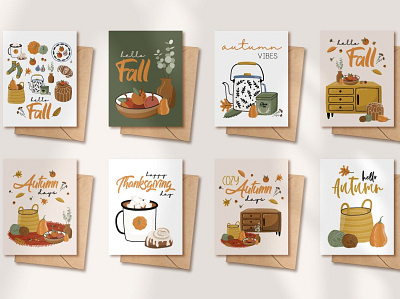 Cozy Autumn Collection autumn autumn clipart autumn design autumn graphics background cozy cozy autumn cozy autumn collection design floral graphic graphic design graphic elements graphics greeting card illustration logos poster printing vector