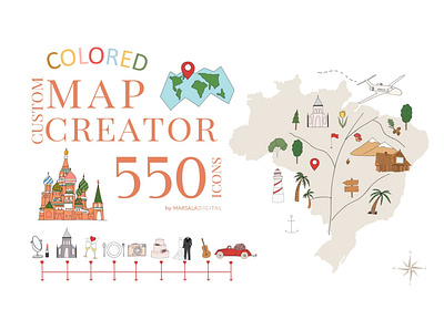 Map Creator Wedding Travel Summer camping country design foods icon icons illustration landscape map map creator map creators maps outdoor icons summer travel wedding wedding card wedding icons wedding invitation world