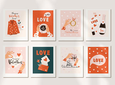 Valentine's Day cards and clip arts card cards clipart cliparts design design art designer illustration poster poster design shape shapes trendy valentine valentine day valentines valentines day vector