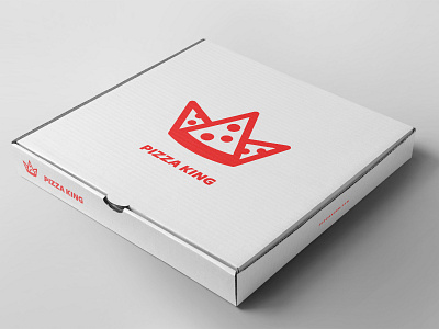 PIZZA KING Delivery Box branding crown dinner food king lebron logo mark nomz pizza royalty