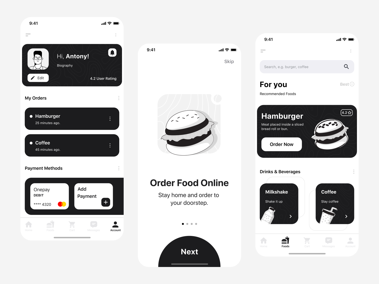 Order Food Online Mobile App By Sachin Suresh On Dribbble