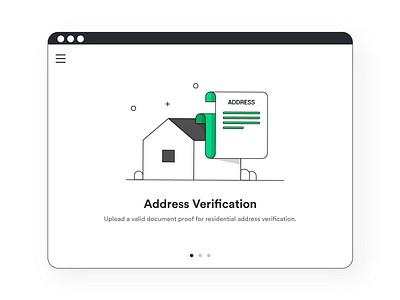 Address Verification banner design black color flat illustration green illustration line illustration lineart minimal illustration product product design web design