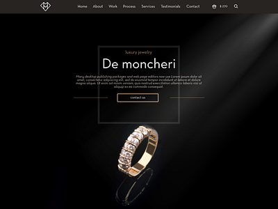 Jewelry design ui web website
