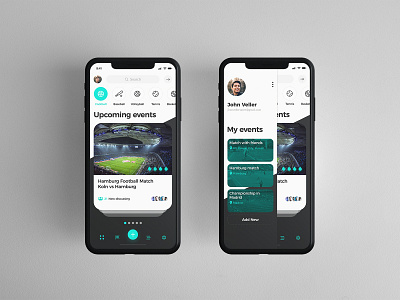 Sports events app