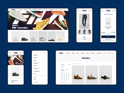 E-commerce for FILA México e commerce shopify ui ux web design web development