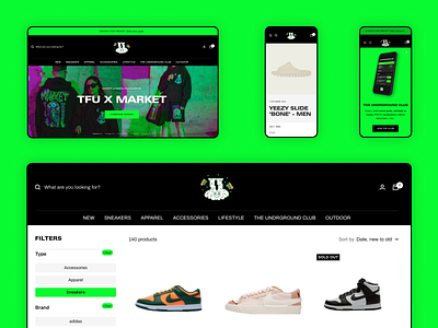 E-commerce for Two Feet Undr e commerce shopify ui ux web design web development