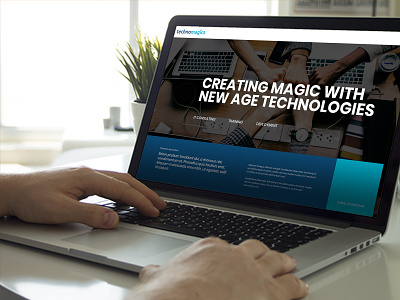 Techno Magics- Website adobe xd branding design logo typography ui ux visual design web web design web ui website website design