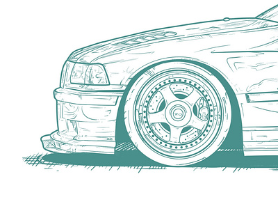 E36 Sketch bmw car fun procreate sketch