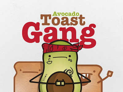 Avocado Toast Gang ATG avocado digital food fun green illustration illustration art illustrator personal personal project toast vector