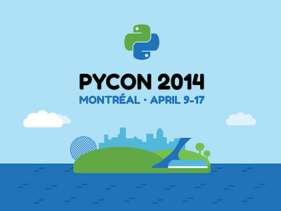 PyCon 2014 in Montréal Branding branding pycon python