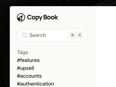 New Search on Copy Book button copy minimal search