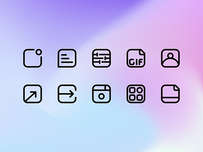 Some Boxy Icons box icons