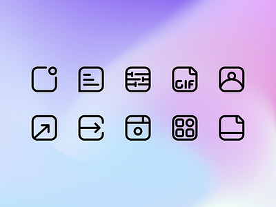 Some Boxy Icons