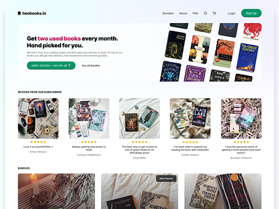 Two Books Landing Page