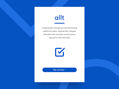 Here's a shot from the redesign of Allt