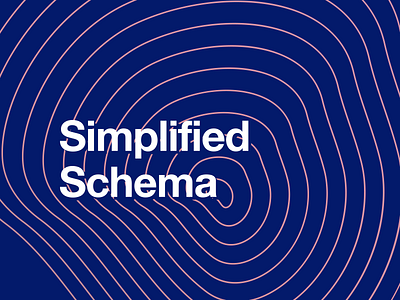 Simplified Schema lines poster typogaphy