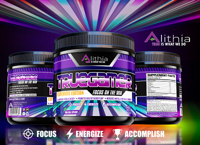 Supplement Label Design For Gamers