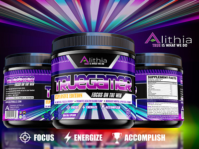 Supplement Label Design For Gamers