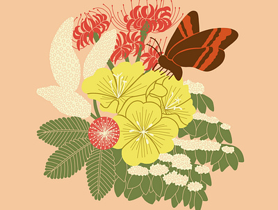 Moths botanical illustration digital illustration home decor illustration