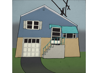 Split-Level House illustration