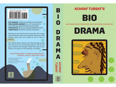 Bio Drama • book cover graphic design illustration