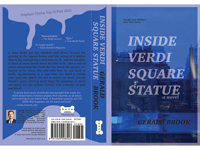 Inside Verdi Square Statue • book cover graphic design illustration