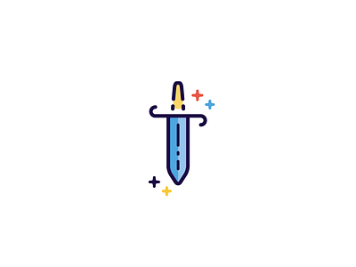 Sword dagger design graphic icon sword