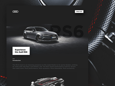 Audi RS6 audi cars minimal redesign rs6 sports car web website