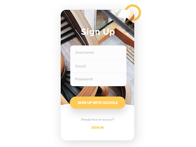 Sign Up Login Page