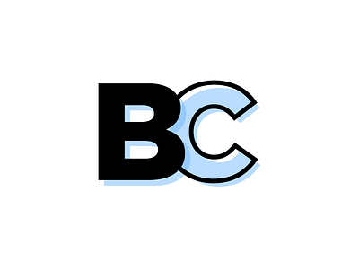 BC Logo design lettering logo monogram typography