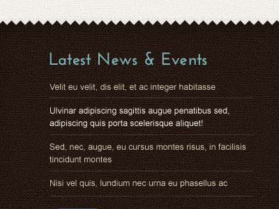 News & Events List