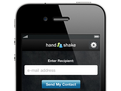 Handshake App contact management iphone app