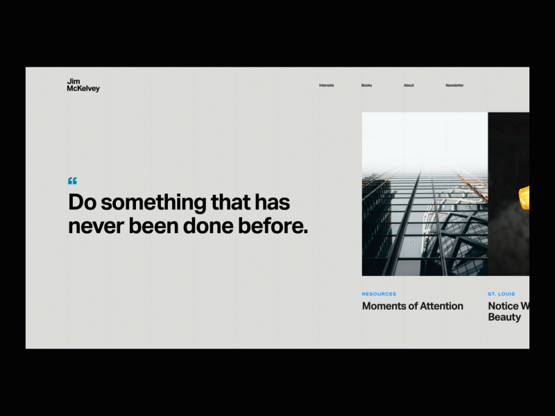 Jim McKelvey Website Design