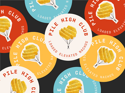 The Pile High Club | Loaded Elevated Nachos Branding