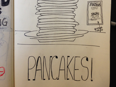 Pancakes carnival handdrawn handwritten journal pancakes poster sketch sketchbook winter