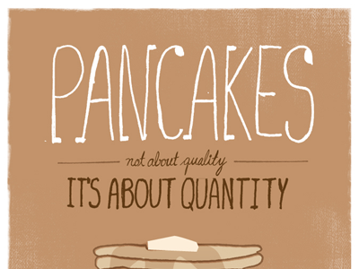 Pancake poster - After being on the computer