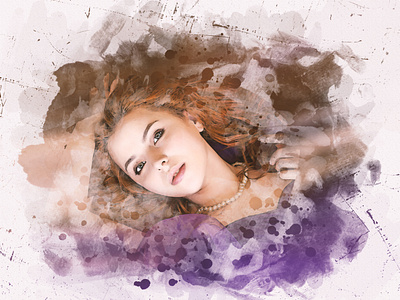 Watercolor Photo Effect Template